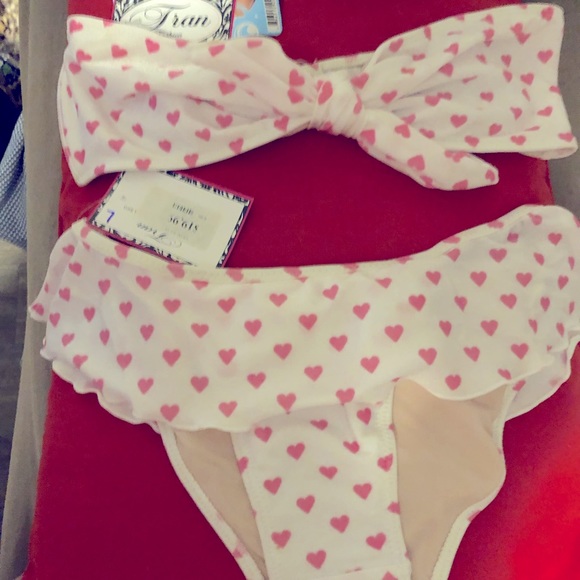 TRAN Pink Sweetheart Bikini Size Large NEW WITH TAGS - Picture 2 of 6
